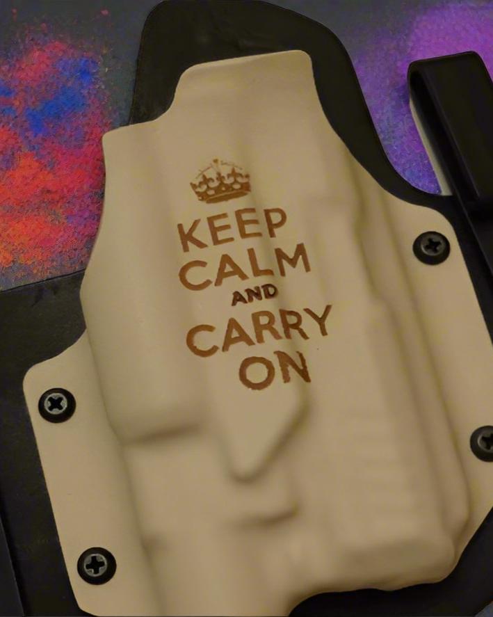 Custom Laser Engravings - Crossfire Holsters LLC